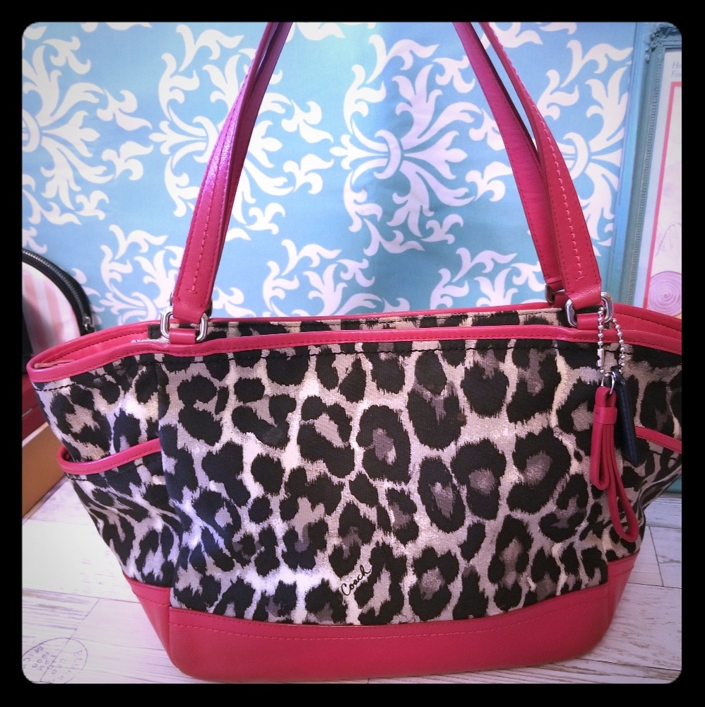 Coach Park Ocelot Carrie Tote 23278